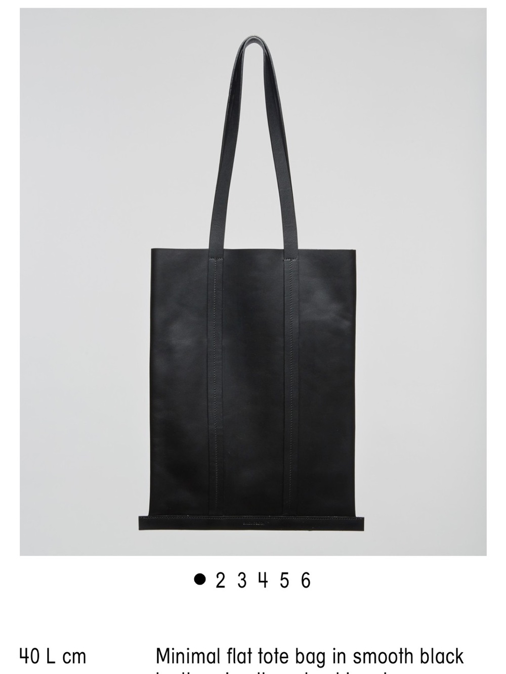 Sleek Black Minimal Tote Bag
